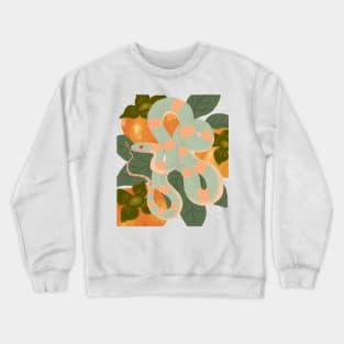 Autumn Persimmons and Snake Crewneck Sweatshirt